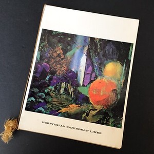 Norwegian Caribbean Cruise Lines 1971 Tropical Night Dinner Menu
