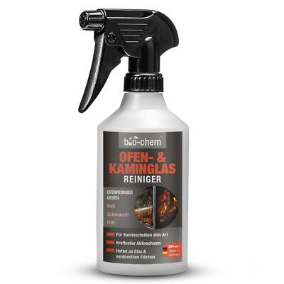 bio-chem Ofen- und Kaminglasreiniger Kaminscheibenreiniger Rußentferner 500 ML