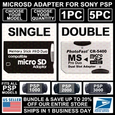 Micro SD to PSP Memory Card Pro Adapter For Sony SDHC TF Card Reader Converter
