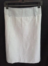 Claude Zana, Made In France Ice Blue Pencil Skirt - Size 14 (Tag T44)  NWT! 