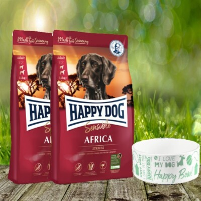 25 kg - Supreme Africa 2 x 12,5 kg + Happy Dog Futternapf *geschenkt*