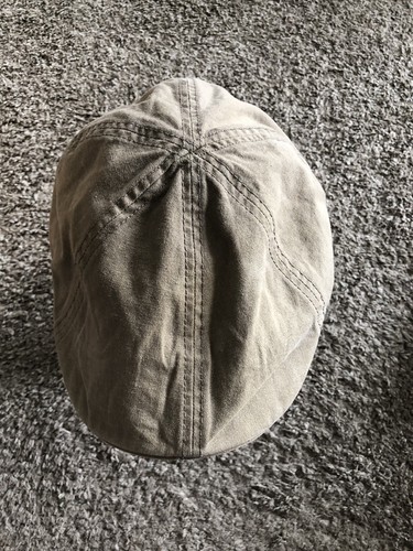 Vintage Levi’s Cap Newsboy Paperboy Hat Cotton Tan Khaki Mens Size L/XL Retro - Picture 2 of 10