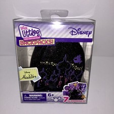 NEW Real Littles Backpacks Disney Aladdin Black Glittery Backpack 7 Surprises