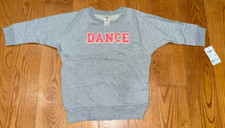 OSHKOSH B'GOSH: Girl's Gray Sweatshirt w/ "DANCE", Size 6X
