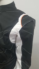 Go Kart Cordura Race Suit  Black & White - Special Offer