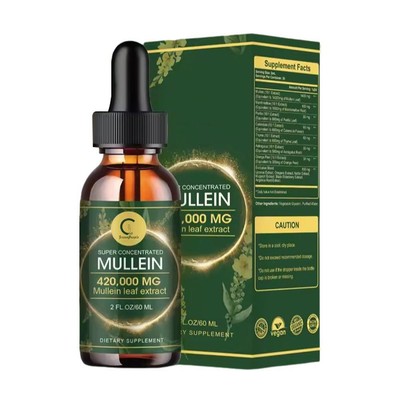 Königskerze Blattextrakt superkonzentriert 420.000 mg 2 flüssige Unzen/60 ml Lungenreinigung N6