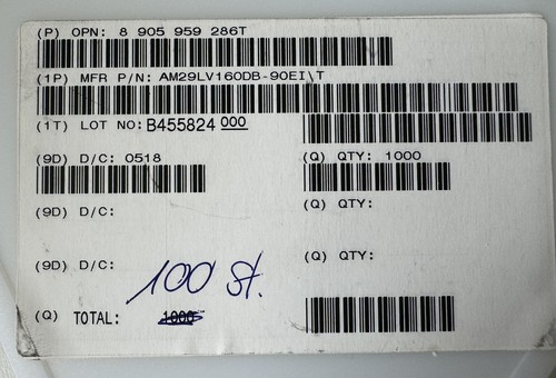 Microcontroller AM29LV160DB-90EI AMD Semiconductor - 100 PCS - Picture 3 of 3