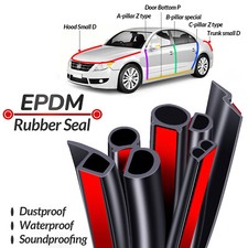 2 Meter Rubber Seal Weather Strip Foam Sticky Tape Door Window Draught Excluder