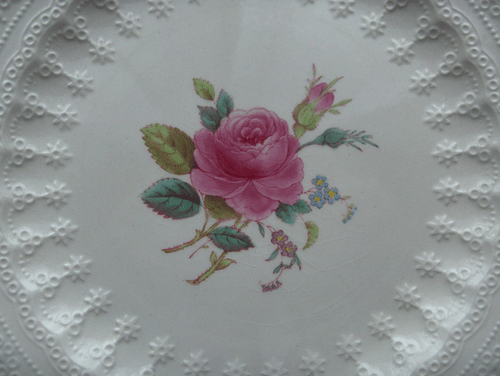 Spode Billingsley Rose 2 Brotteller ~ Copeland Spode ~ 1926 ~ Made in England - NR! - Bild 3 von 5