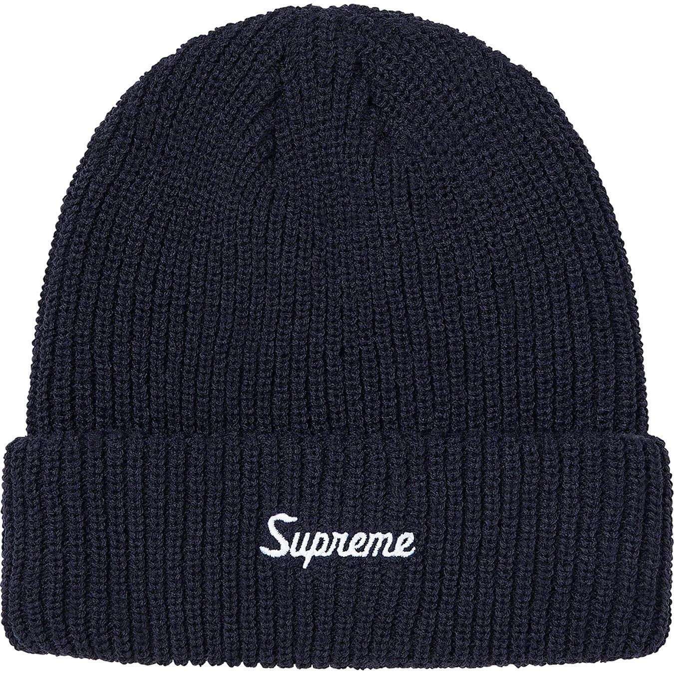 Bonnet Supreme Loose Gauge FW20 taille unique   bleu marine