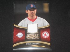 DAISUKE MATSUZAKA SOX GENUINE CERTIFIED AUTHENTIC BASEBALL GAME USED JERSEY CARD