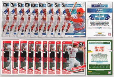 x100 Johnny Bench 2023 Donruss Diamond King & Base card lot/set Cincinnati Reds!