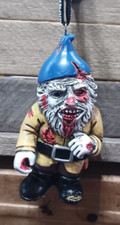 Zombie Gnome Ornament   Creepy Undead Garden Horror Tree Decor