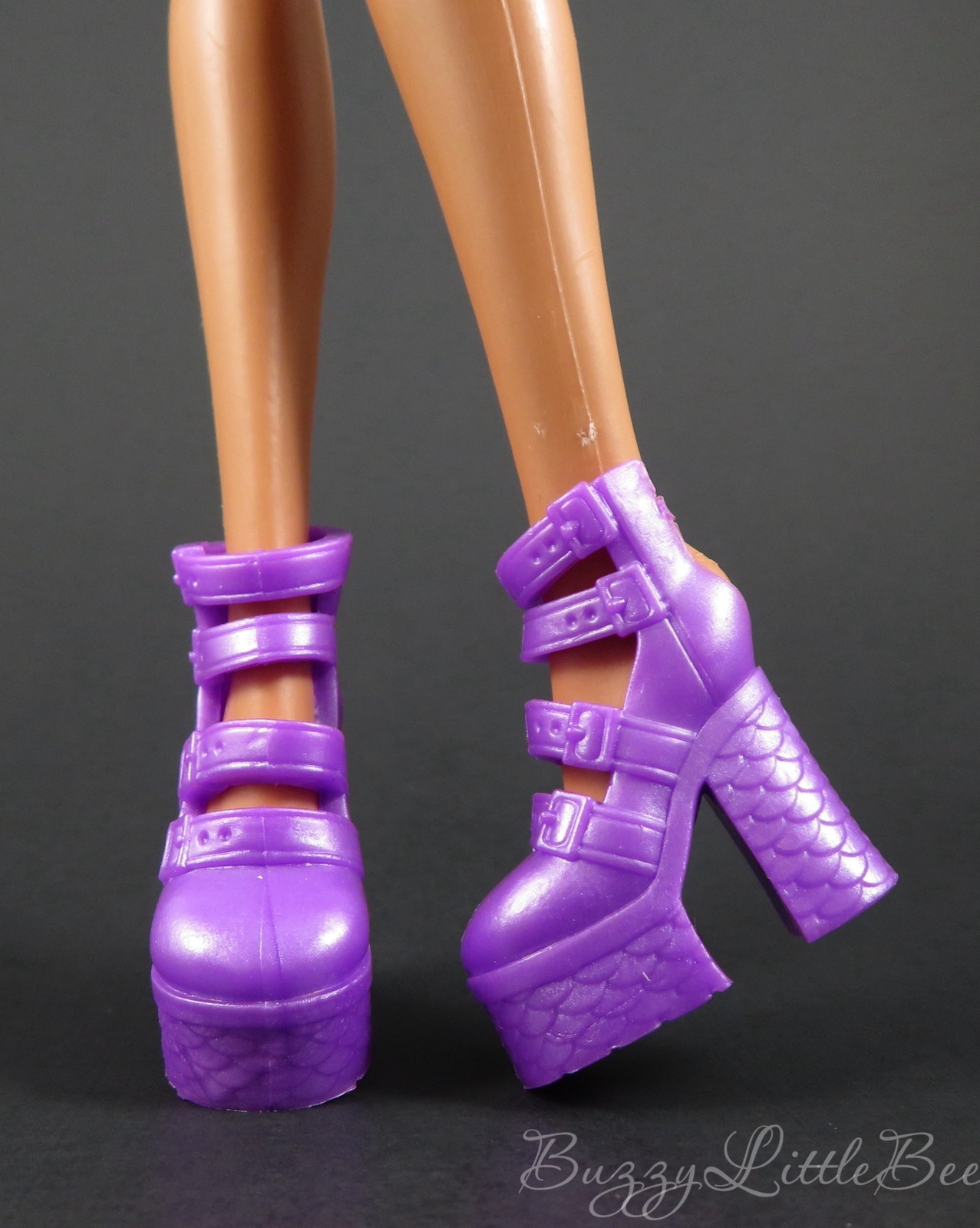 Purple Scale Shoes Fits G1 G2 G3 Monster High & Ever After High Dolls