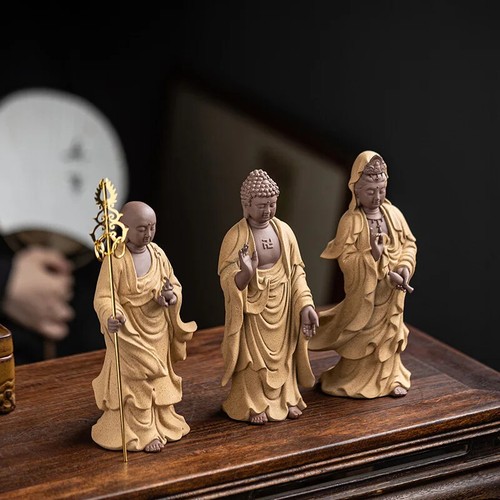Guanyin,Sakyamuni Ksitigarbha Bodhisattva Figure Statue Buddha Statues Feng Shui - Picture 2 of 7
