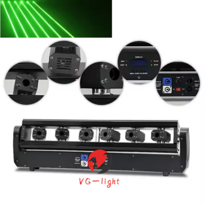 6 Eyes Red Laser Stage Lights LED DJ Disco Rgb Lazer Moving Head Light For CLUB