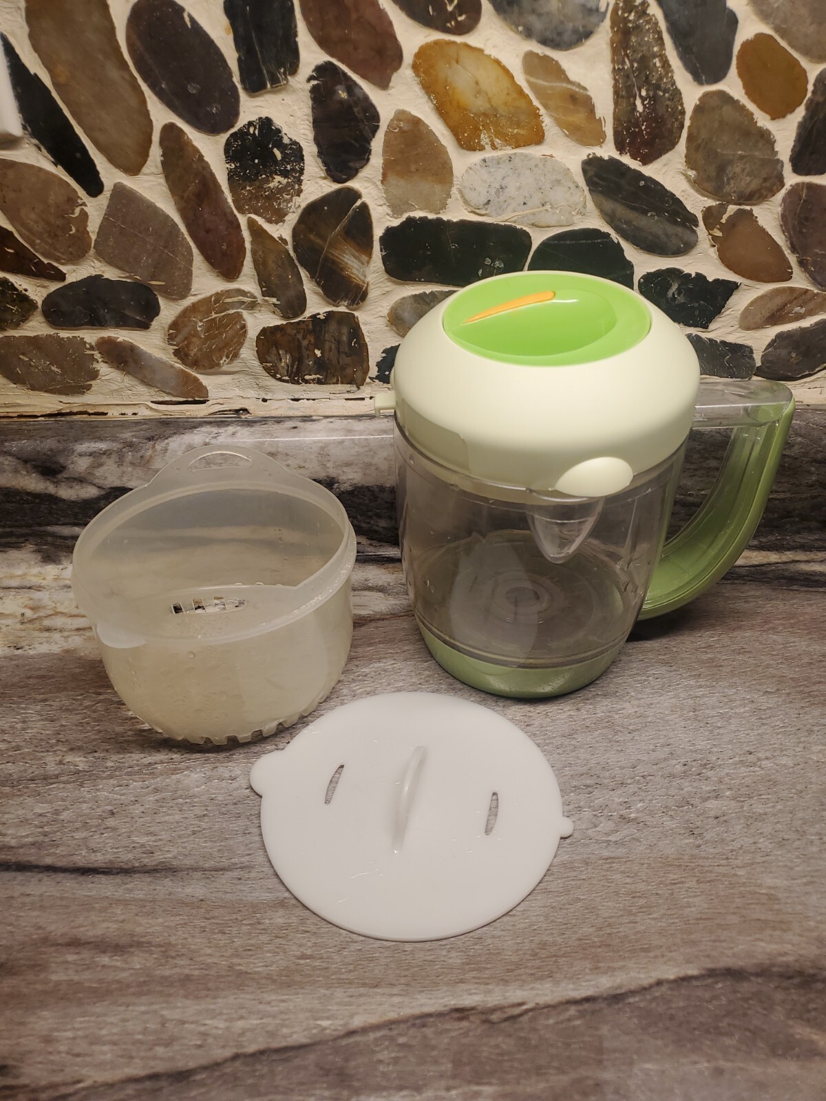BEABA Babycook Baby Food Maker Replacement Pitcher With Lid Green 0002