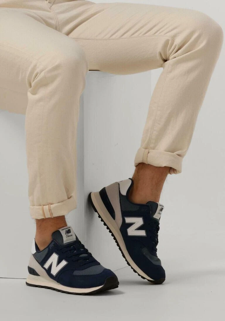 New Balance Men s 574 Classic Sneakers Shoes Size 15 U574PO2 Blue White