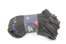 New Reebok Men's Featherweight Low Cut Black Performance Training Socks 10 Pack