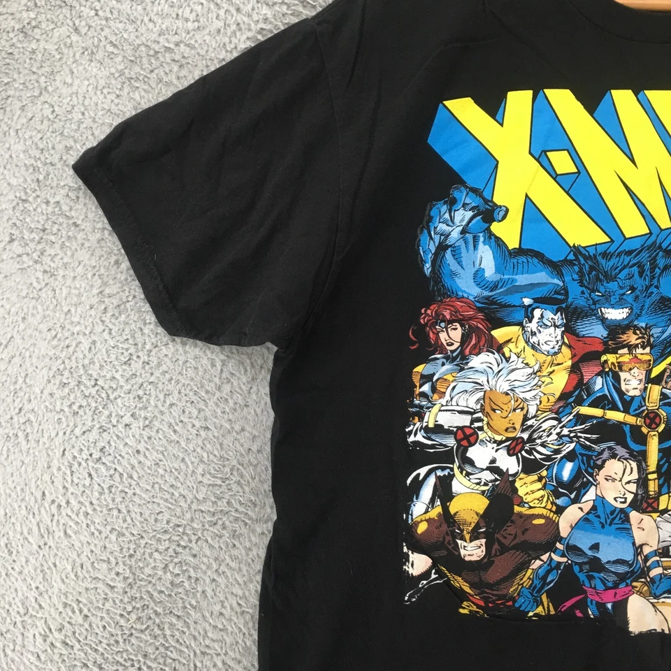 Marvel X-Men Graphic Print T-Shirt Mens XL Black Short Sleeve Crew Neck Cotton - Image 3 of 4