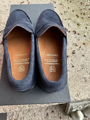 Allen Edmonds Cavanaugh Penny Loafers Dress Shoes Navy Suede Men's