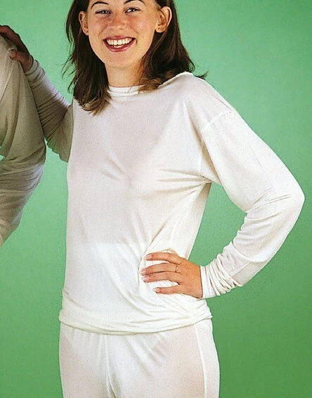 Pure Silk Vest long sleeved, breathable warm light spot / outdoor wear nightwear - Image 1 of 1