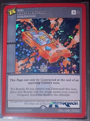 2023 MetaZoo HiroQuest 2.0 AI Reconstruction Holo Amazon Edition #20/38 Rare