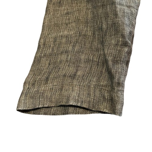 Eileen Fisher Jacket Womens M Brown 3/4 Sleeve Linen Lagenlook Open Sides Pocket - Picture 6 of 14