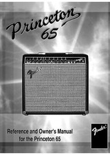 Bedienungsanleitung-Operating Istruzioni Chitarra Amplifier FENDER PRINCETON 65