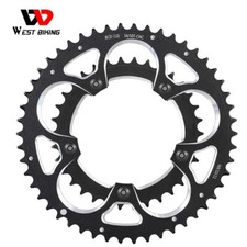 WEST BIKING Road Bike Double Chainring 110BCD 34T/50T Aluminum Alloy Tooth Plate