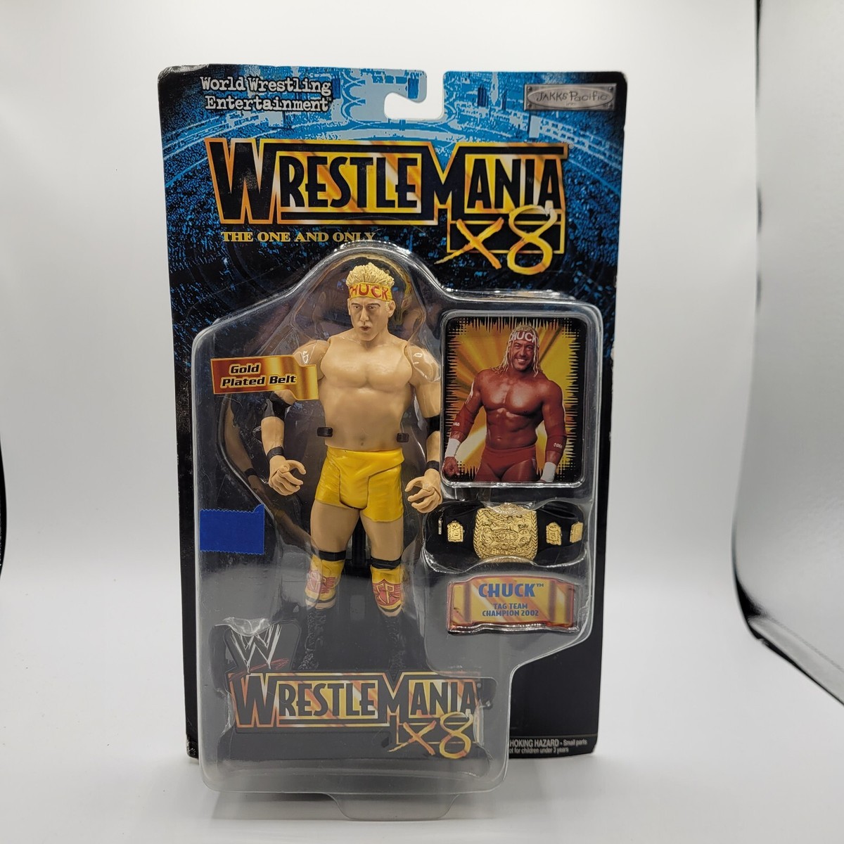 2002 WWF WWE Jakks Chuck Palumbo Wrestlemania 18 Wrestling