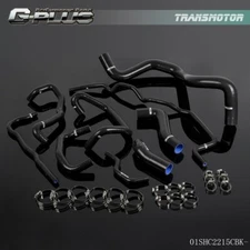 Black Fit For 1999-2006 Volkswagen Golf MK4 1.8T Turbo Silicone Radiator Hose