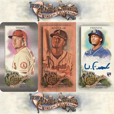 2022 Topps Allen & Ginter Minis - Black, Gold, RC Variations, SPs, Inserts, Base