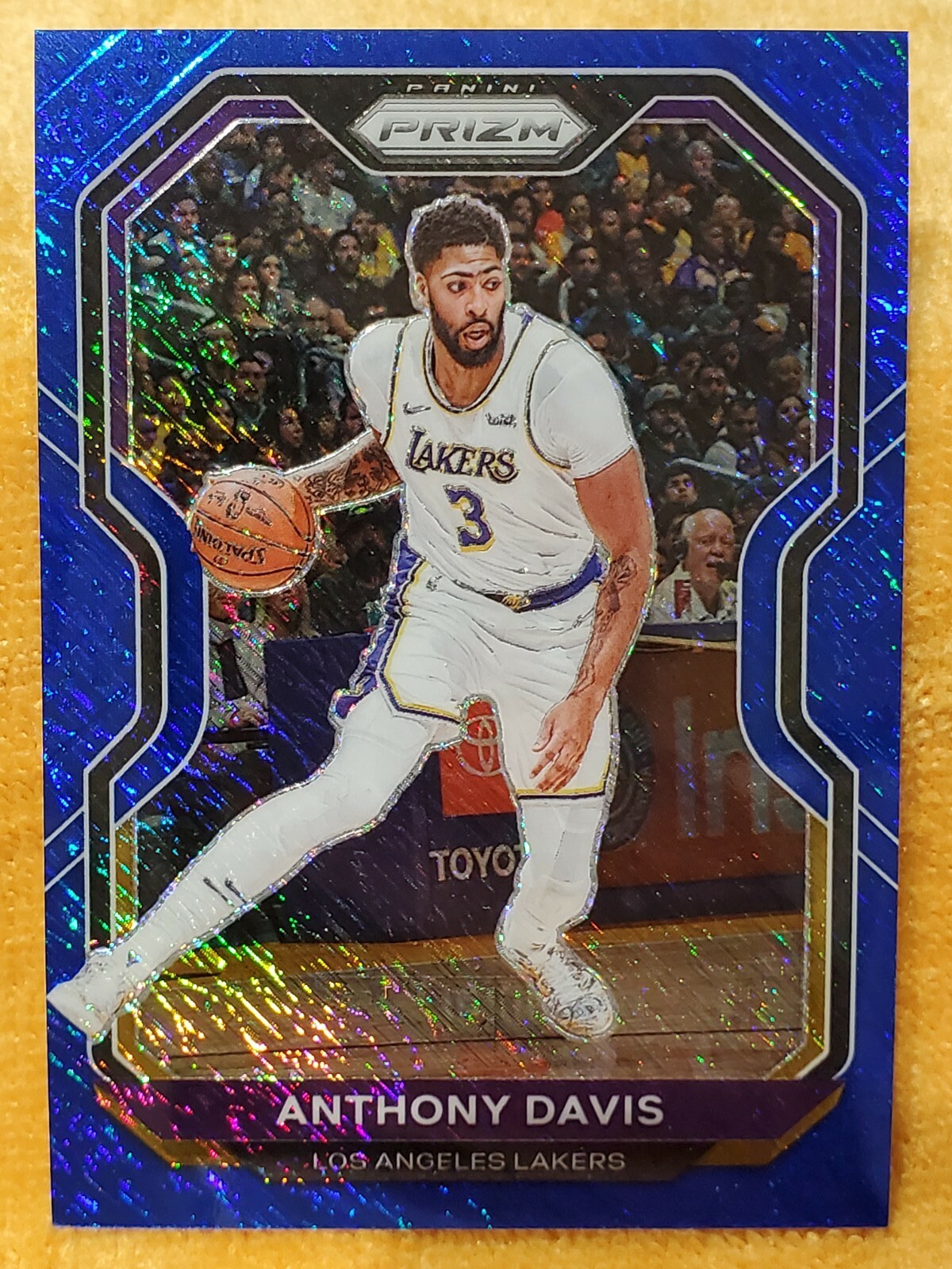 2020-21 Panini Prizm ANTHONY DAVIS FOTL Exclusive Blue Shimmer #’d 21/35 📈