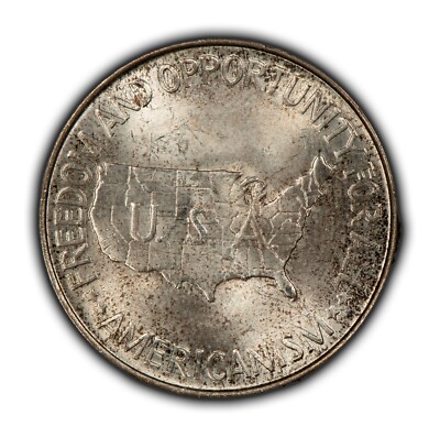 1952 50c Washington-Carver Commemorative Silver Half Dollar BU