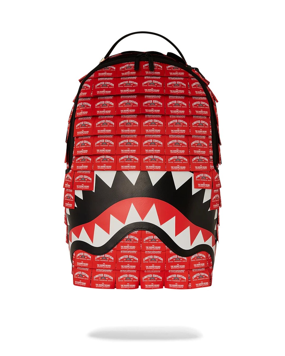MADE OF WOVEN LABELS SHARK BACKPACK SPRAYGROUND | eBay