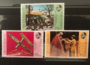 Gambia Scott # 345-47 Silver Jubilee MNH