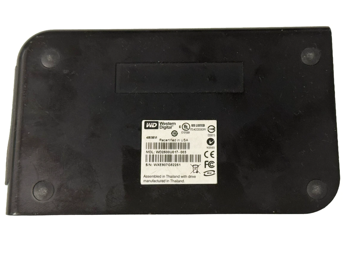 WD My Passport 250GB Portable External HDD USB 2.0 Tested Low Hours