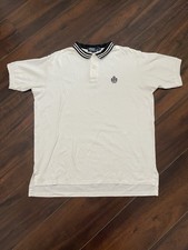 Rare Vintage Polo By Ralph Lauren Men's Cotton Polo Shirt White Size XL USA Made