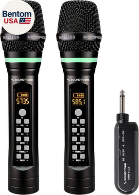 100-Channel UHF Rechargeable Wireless Handheld Microphone System with Built-In E