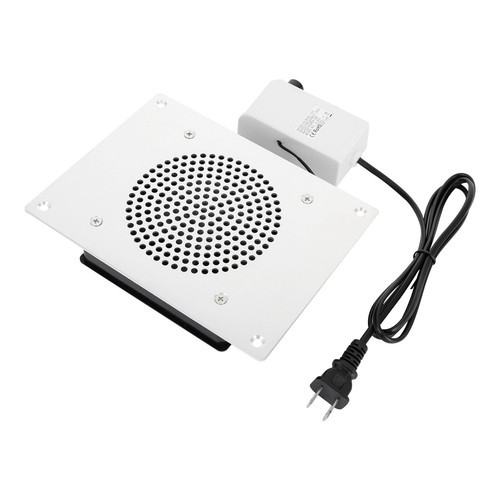 110V White Table Embedded Nail Vacuum Cleaner Desktop Nail Dust Collector