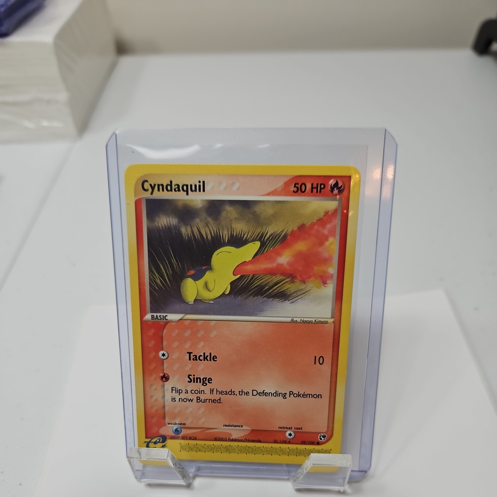 Pokemon TCG Cyndaquil 59/100 Sandstorm Common NM