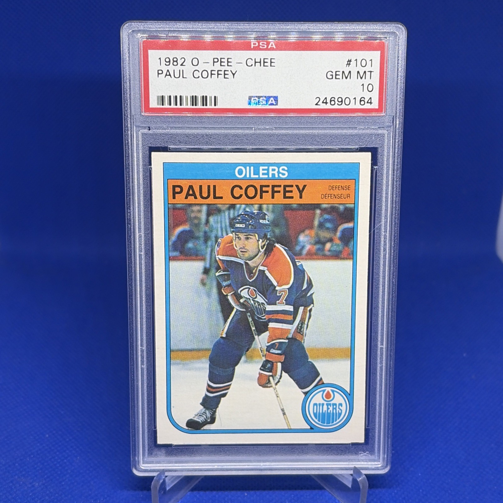 1982-83 O-Pee-Chee Hockey #101 Paul Coffey OPC PSA 10 Gem Mint