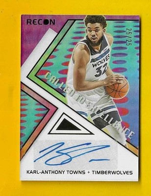 79381 2021-22 Recon Called to Excellence AUTO  Karl-Anthony Towns 25/25 BK$100