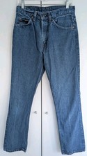 Vintage 1985 Levis 509 Jeans 30 X 31 Blue Orange Tag Medium Wash Zip Fly Denim
