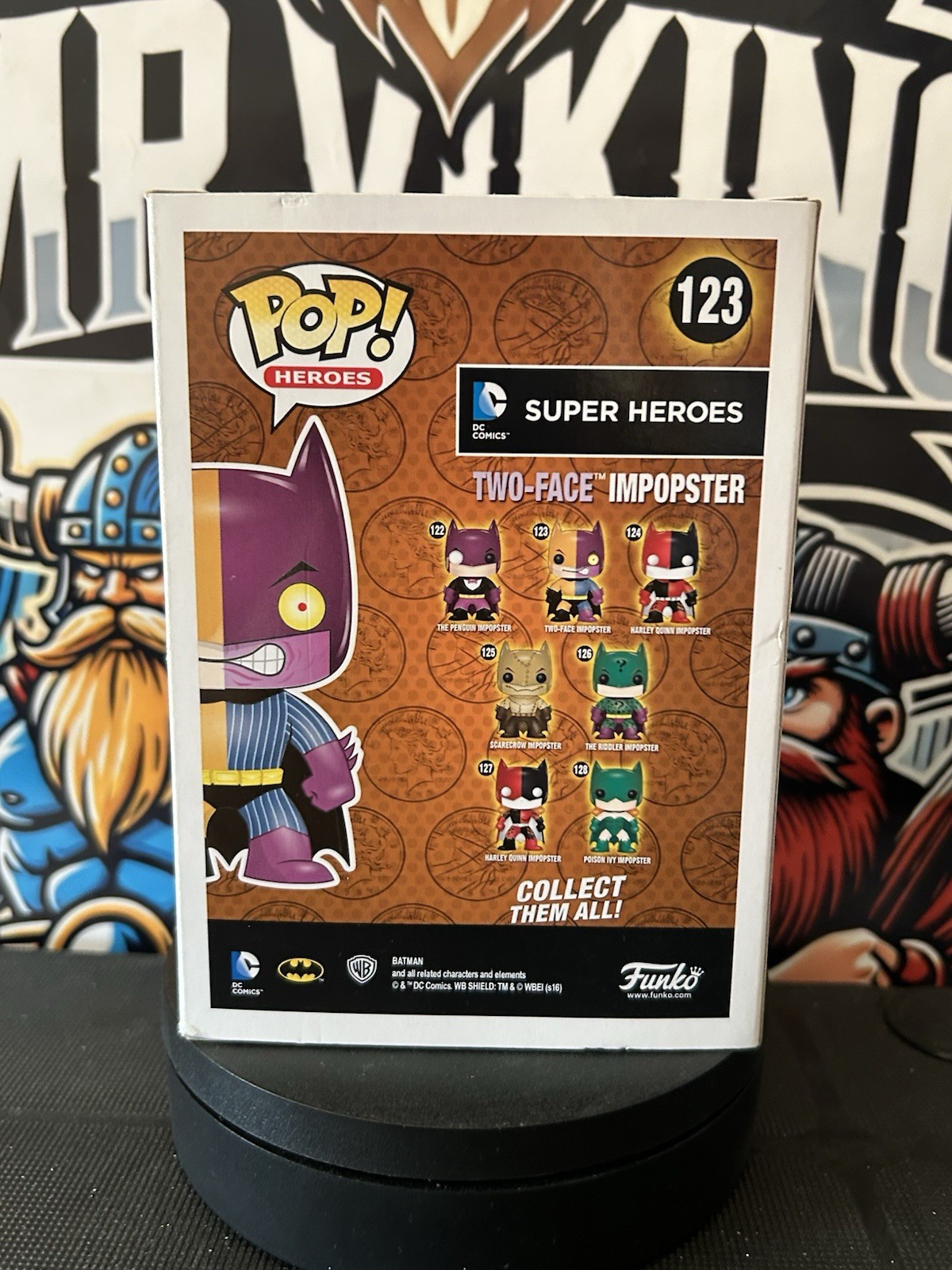 FUNKO POP DC SUPERHEROES - NEW - No. 123 - BATMAN - TWO-FACE IMPOSTER image 3