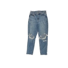 American Eagle Mom Jean Distressed Women's size 4 Medium Wash Blue Denim Jeans