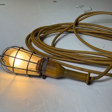 Vintage Woodhead Protex Trouble Light Chicago Industrial Work Lamp Long Cord Vintage Woodhead Protex Trouble Light Chicago Industrial Work Lamp Long Cord