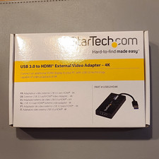 StarTech.com USB 3.0 to HDMI 4K External Video Adapter Black USB32HD4K