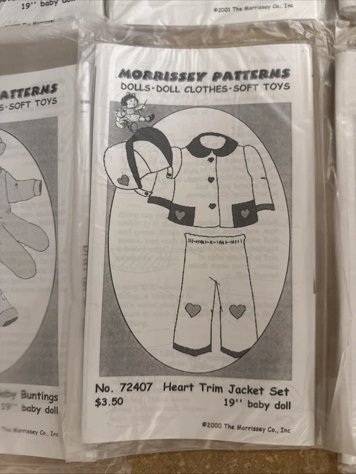 Morrissey Patterns NEW 19" DOLL CLOTHES Lot 1 - Image 3 of 4